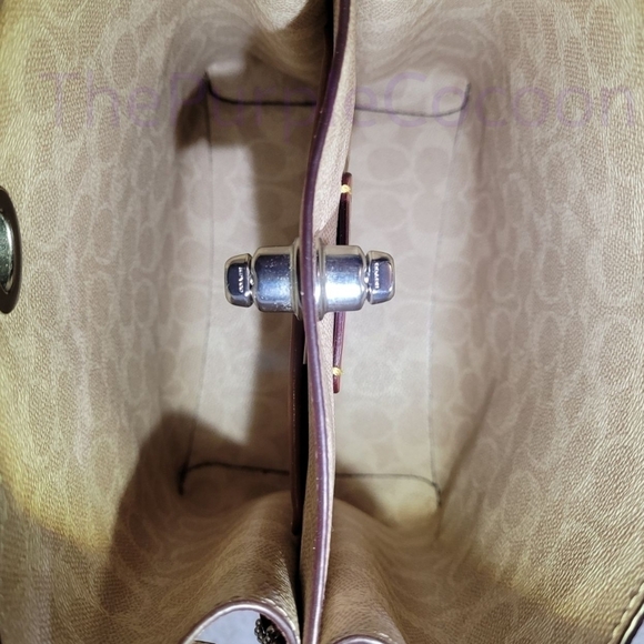 NWOT, Coach Charlie Bucket Bag 21 In Blocked Signature Canvas #89101 - Picture 5 of 6